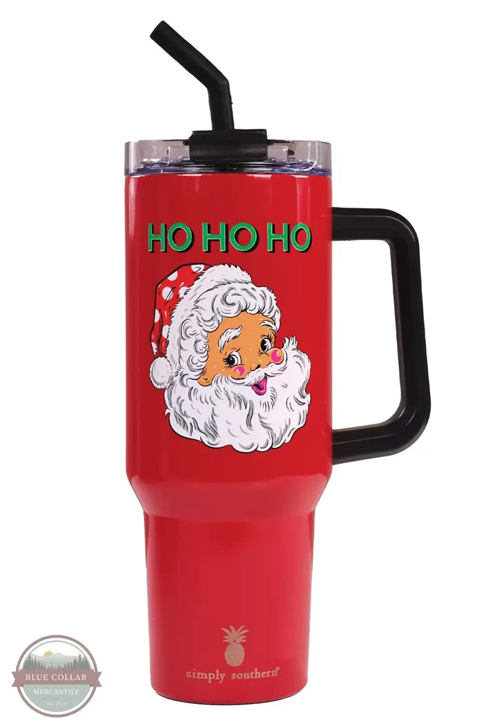 Simply Southern 0223-TUMBLER40 Tumbler Santa Front View