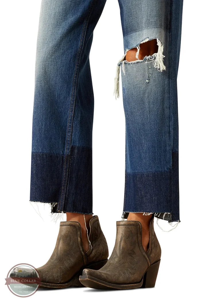 Ariat 10051615 Women's Ultra High Rise Jazmine Straight leg cuff detail image