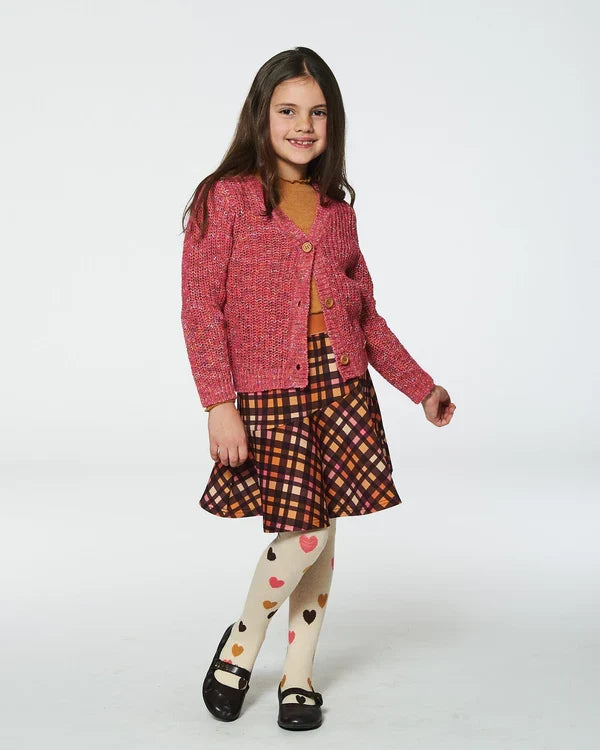 Deux Par Deux Knit Cardigan - Camelia Rose