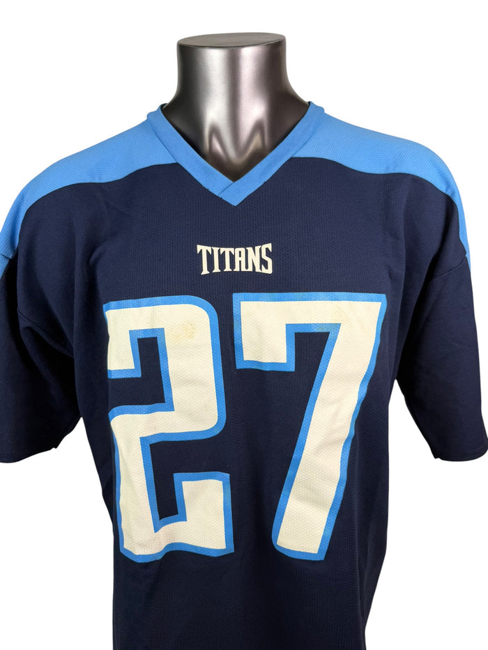EDDIE GEORGE TENNESSEE TITANS VINTAGE 1990'S LOGO ATHLETIC JERSEY ADULT XL