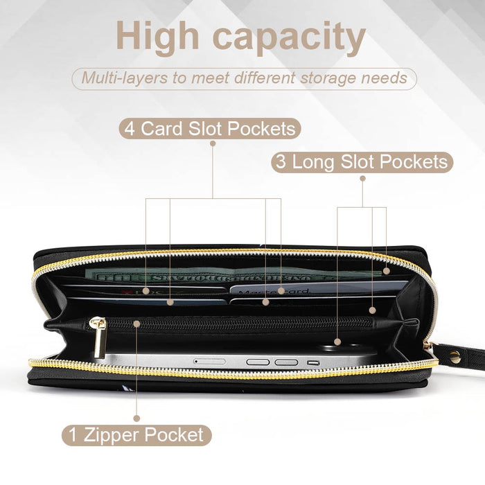 ETC Black Hummingbird Silhouette Wallet