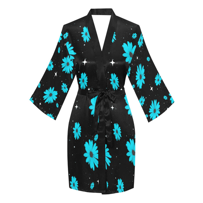 ETC Blue Daisies Kimono Robe