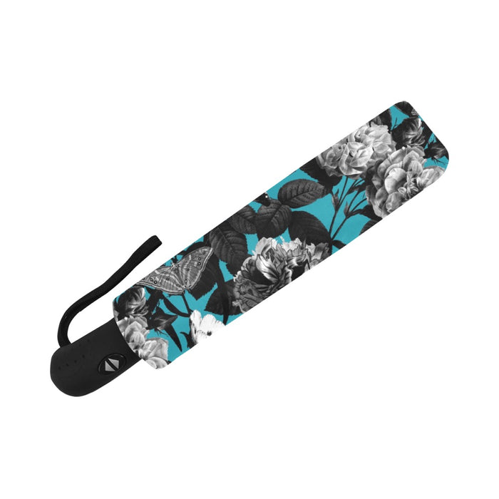 ETC Blue Floral Butterflies Anti-UV Umbrella