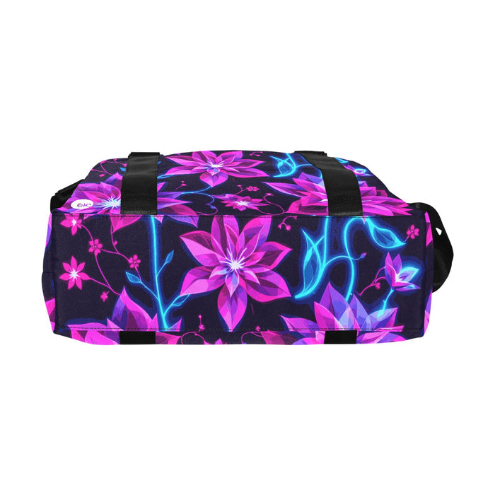 ETC Floral Neon Travel Duffle Bag