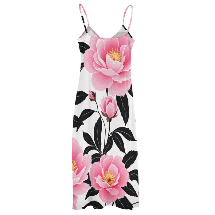 ETC Floral Strap Maxi Dress
