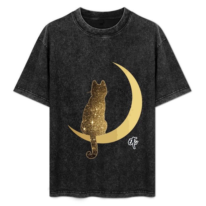ETC Galaxy Cat Vintage WASH tee