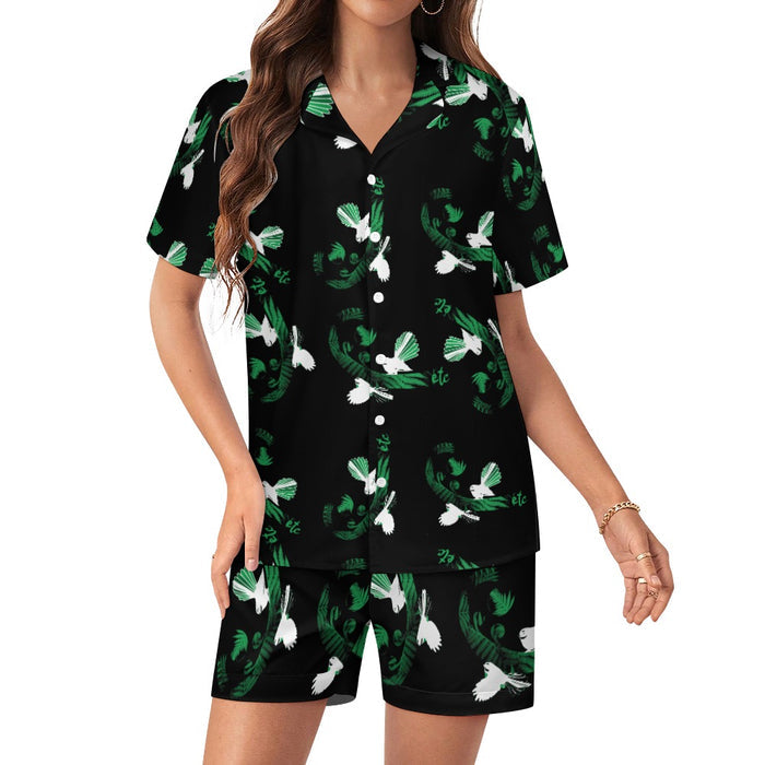 ETC Green Piwakawaka Koru Pajamas