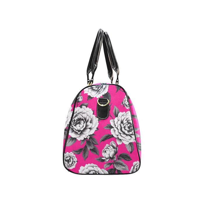 ETC Hot Pink Monochrome Floral Travel Bag