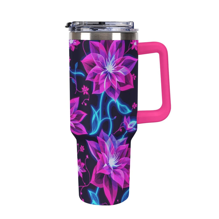 ETC Neon Floral Travel Mug
