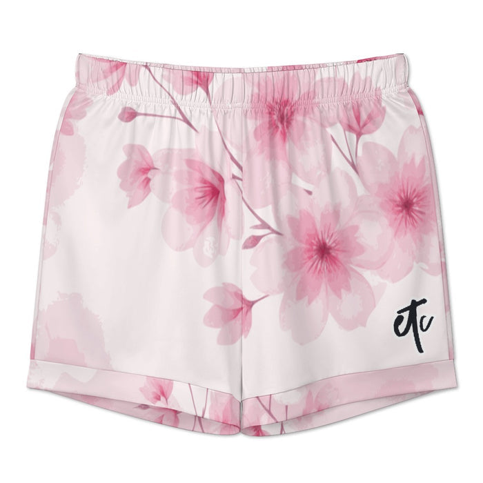 ETC Pink Floral Bloom Silky PJ Set