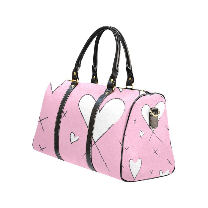 ETC Pink Heart 'x' Travel Bag