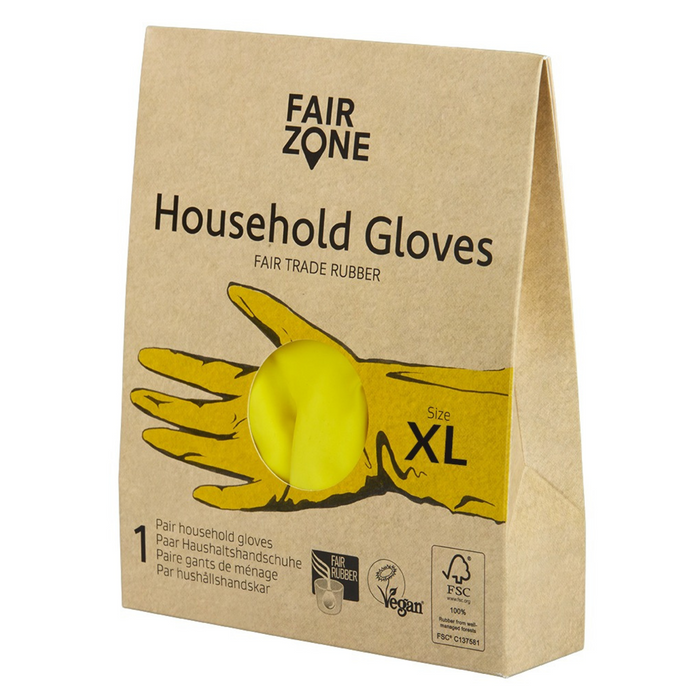 Extra large rubber gloves.