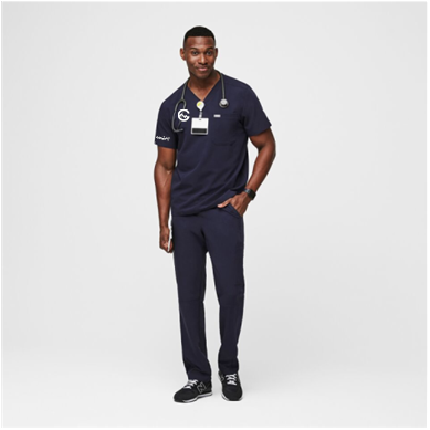 FIGS Leon™ Three-Pocket Scrub Top