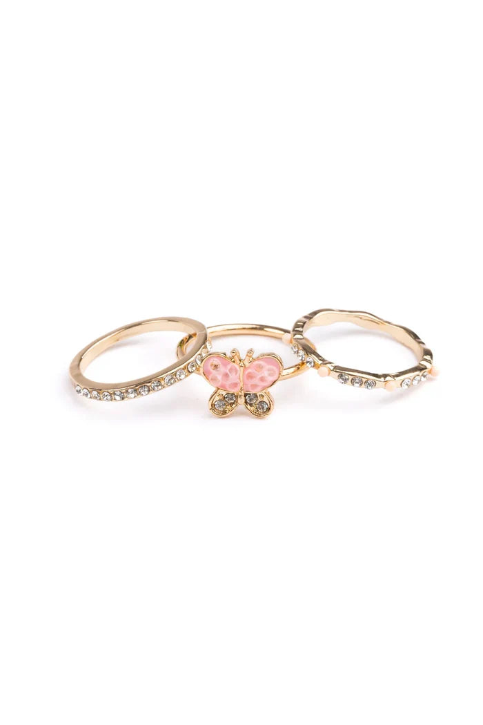 Great Pretenders Boutique Chic Butterfly Garden Ring Set