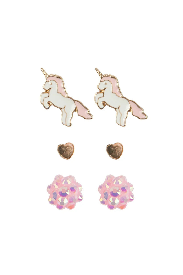 Great Pretenders Boutique Unicorn Studded Earrings Set