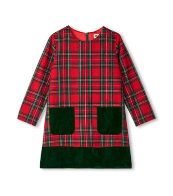 Hatley A-line Dress - Red Plaid