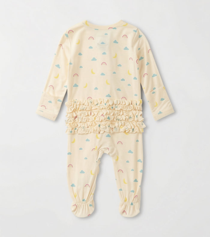 Hatley Ruffle Bum Bamboo Coverall - Lucky Charms
