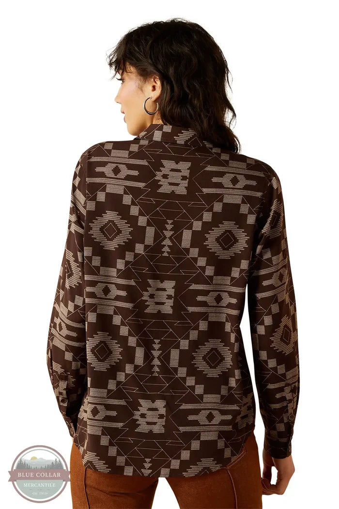 Ariat 10062902 Homestyle Southwest Print Long Sleeve Shirt, rear
