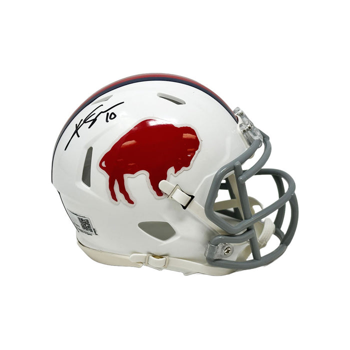 Khalil Shakir Signed Buffalo Bills Standing Buffalo Speed Mini Helmet