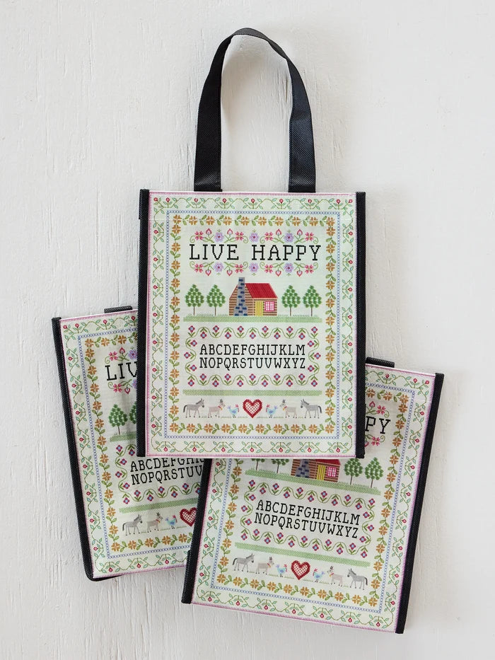 Medium Happy Bag, Set of 3 - Live Happy-view 2