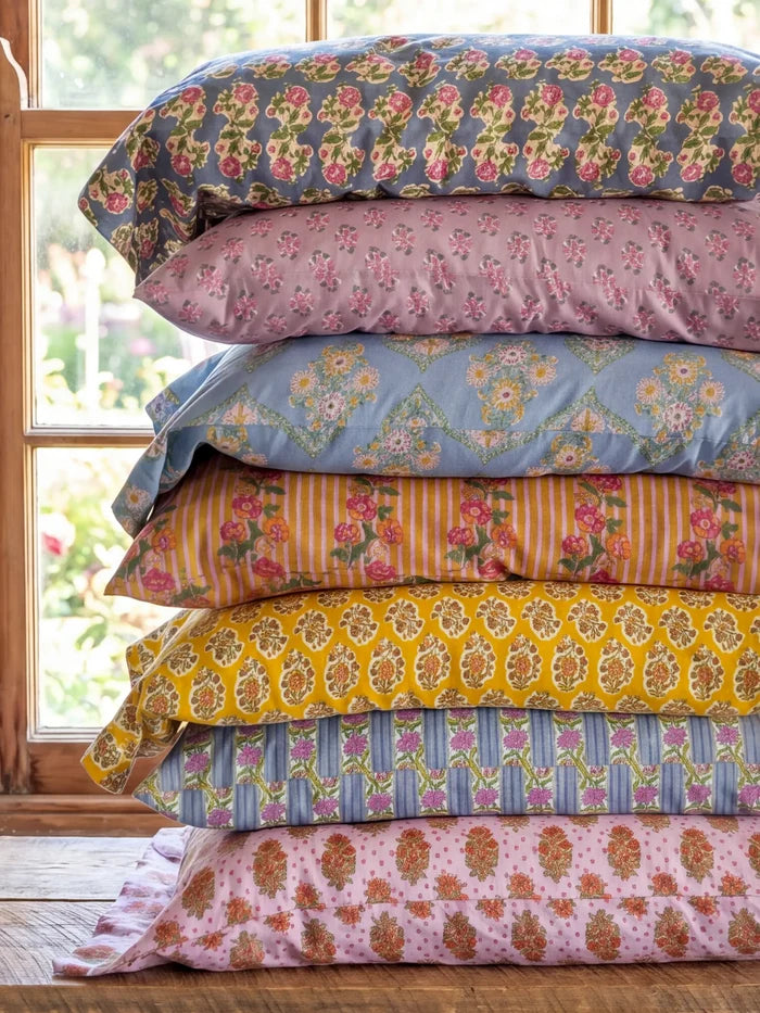 Mix & Match Cotton Pillowcase, Single - Golden Marigold-view 8