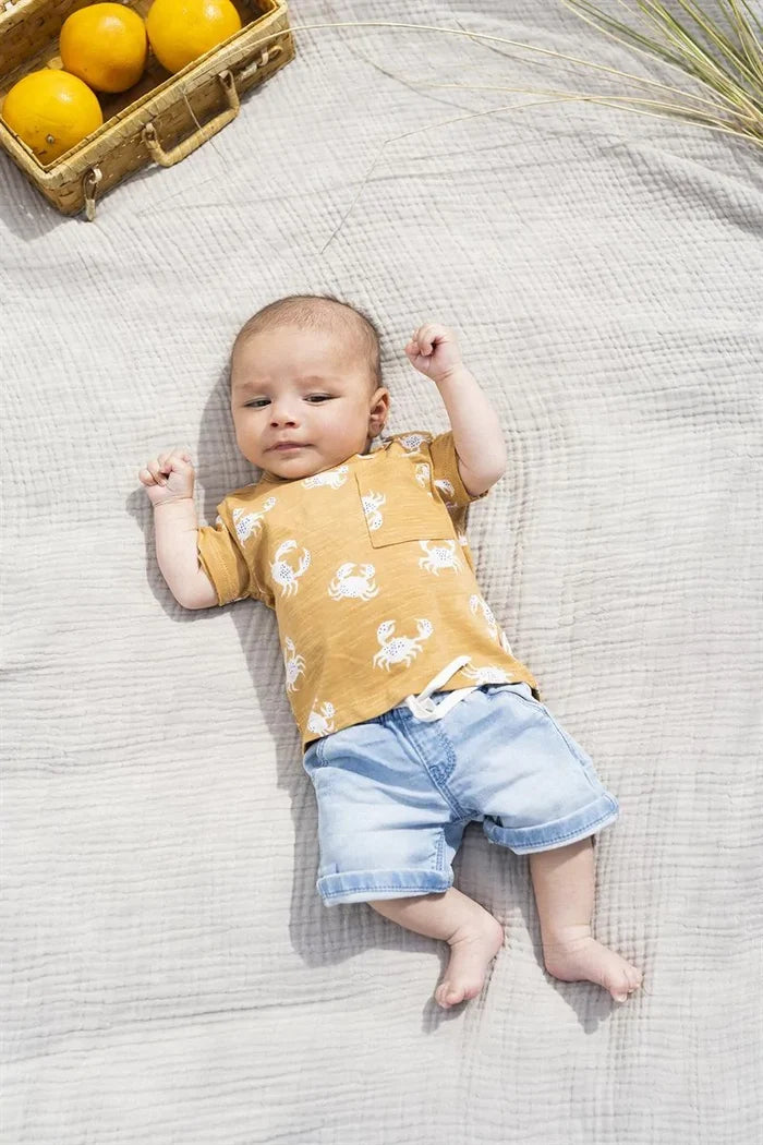 Noppies Boys Minetto Shorts - Light Blue Denim