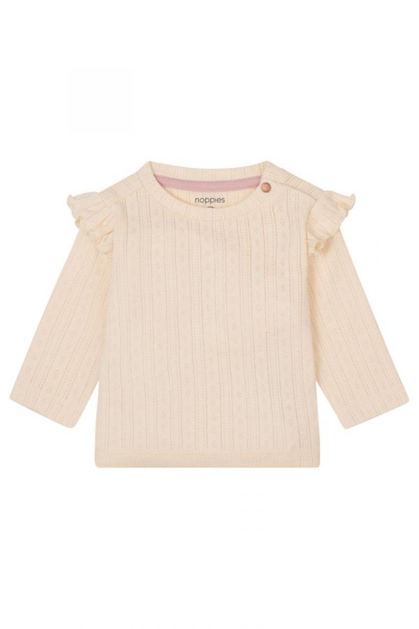 Noppies Long Sleeve Fumel Tee - Buttercream