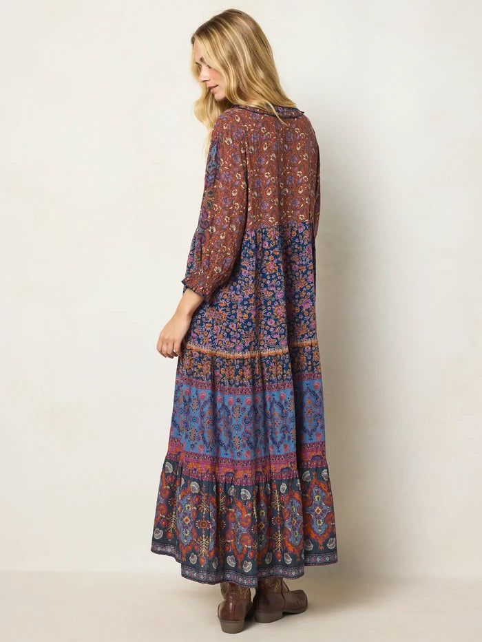Nova Maxi Dress - Jaipur Flora Navy-view 6