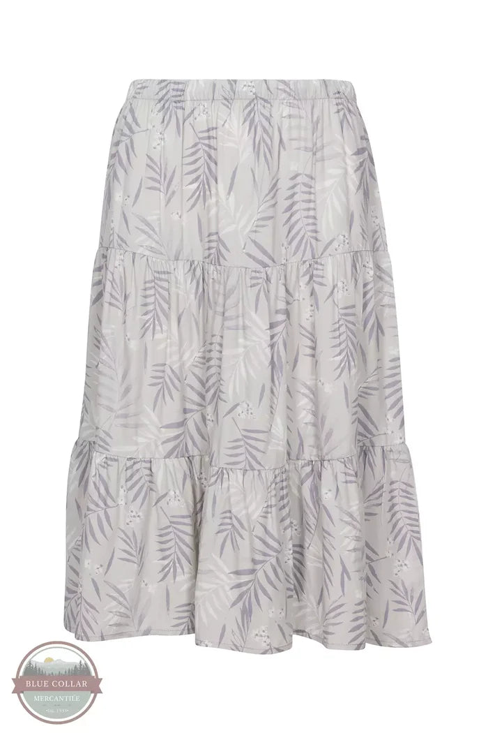 North River NRL7053 Midi Tencel Tiered Skirt Front View