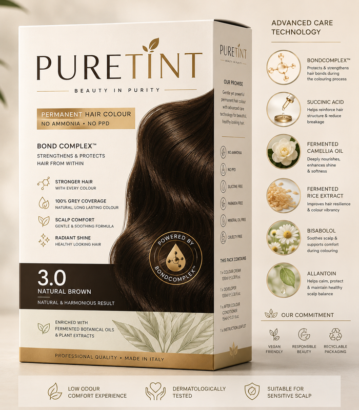 PURETINT™ Permanent Hair Colour | No Ammonia, No PPD with BondComplex™ Technology