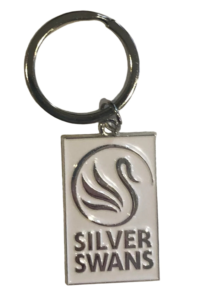 Silver Swans keyring