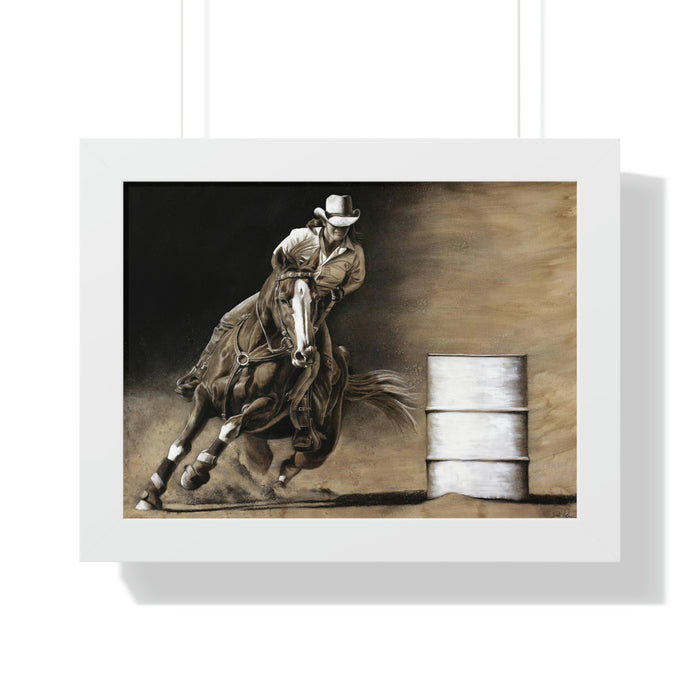 "Turn and Burn" Framed Paper Print