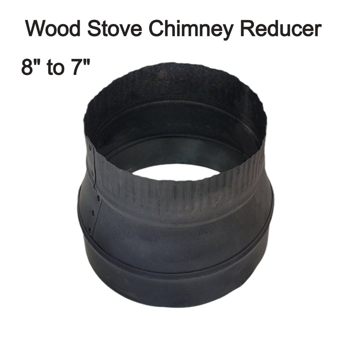 wood stove pipe reducers 6-7-8 inches black wood stove chimney pipe reducers