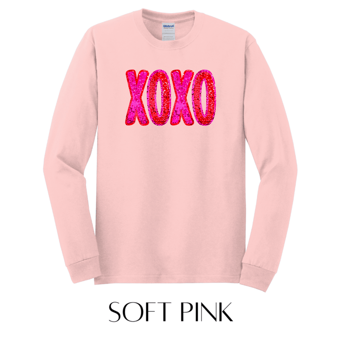 XOXO Long Sleeve Graphic Tee - FINAL SALE - Macoma Boutique555 Presales