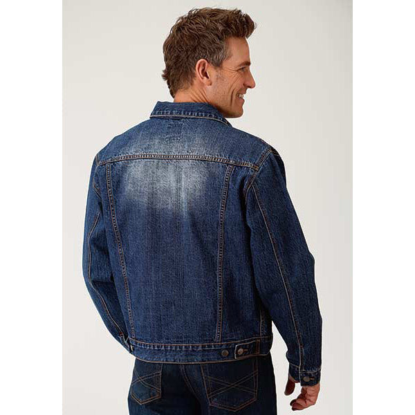 Roper 03-097-0670-7000 BU Rangegear Un-Lined Denim Jean Jacket back view