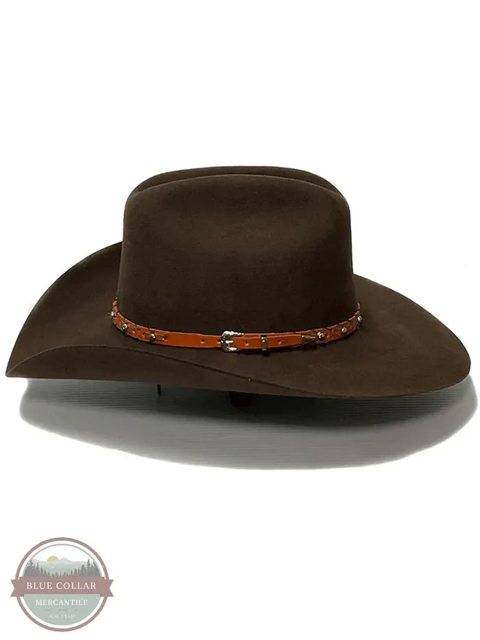 Bullhide 0397CH Pistol Pete 6X Felt Western Hat, Brown side view