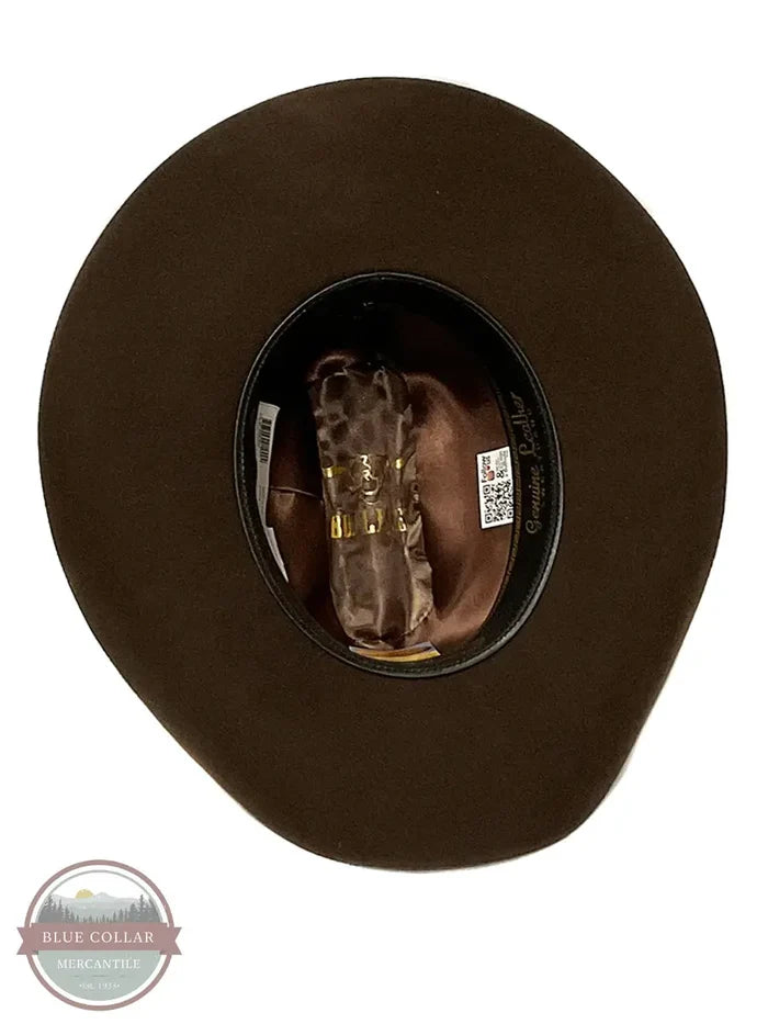 Bullhide 0397CH Pistol Pete 6X Felt Western Hat, Brown inside hat