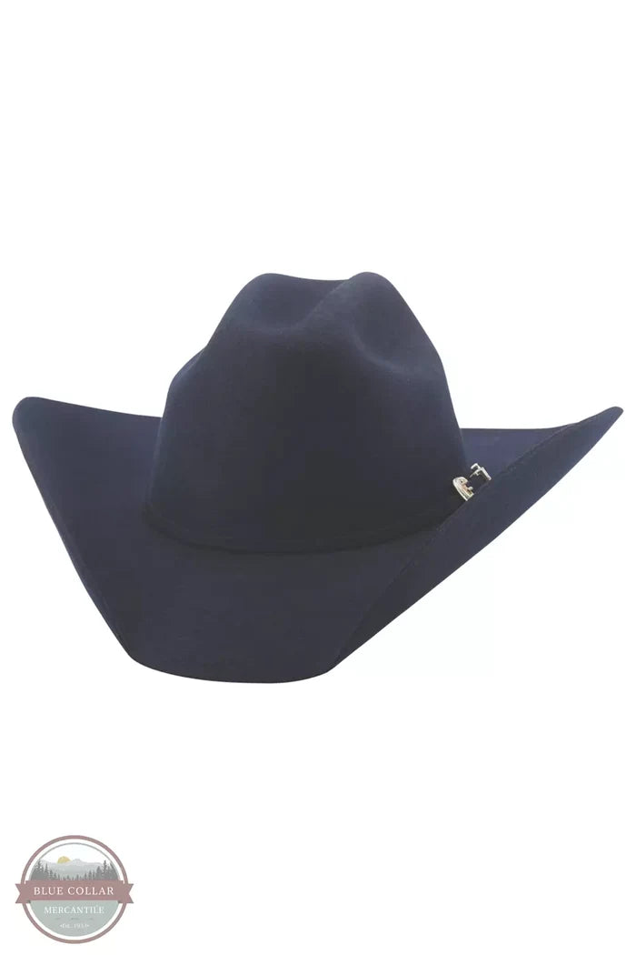 Bullhide Hats 0550NV Navy Kingman 4X Wool Hat Profile View