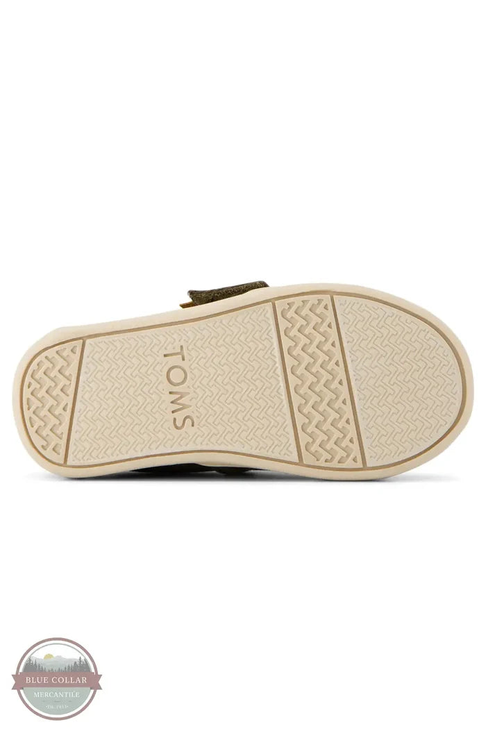 Toms Americas 10021239 Alpargata Canteen Vintage Canvas Toddler Shoe in Green, bottom