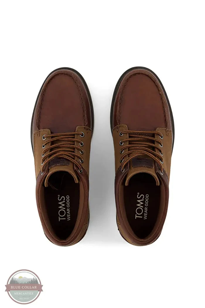 Toms Americas 10021387 Trvl Lite Forrest Leather Low Profile Chukka in Brown, top