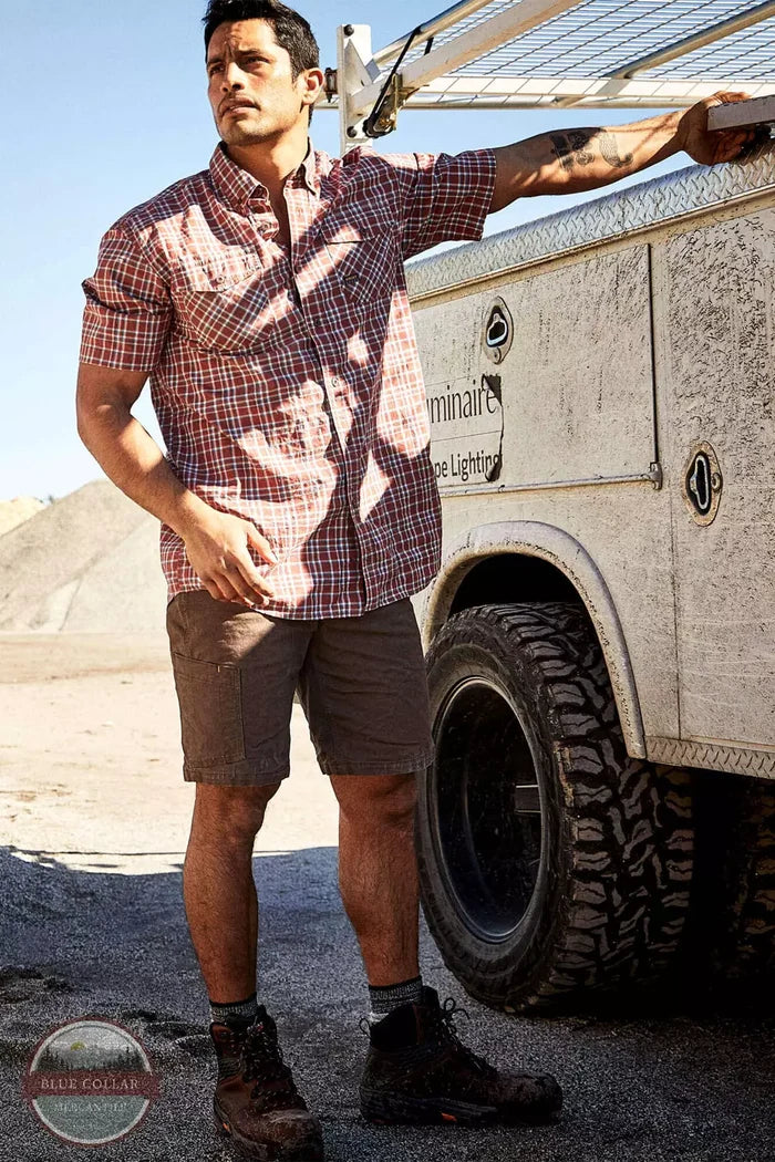 Ariat 10034623 Rebar DuraStretch Made Tough 10" Shorts in Wren Life View