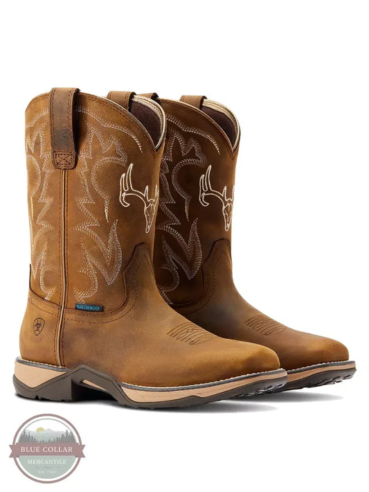 Ariat 10042593 Anthem Deer Waterproof Western Boots, pair