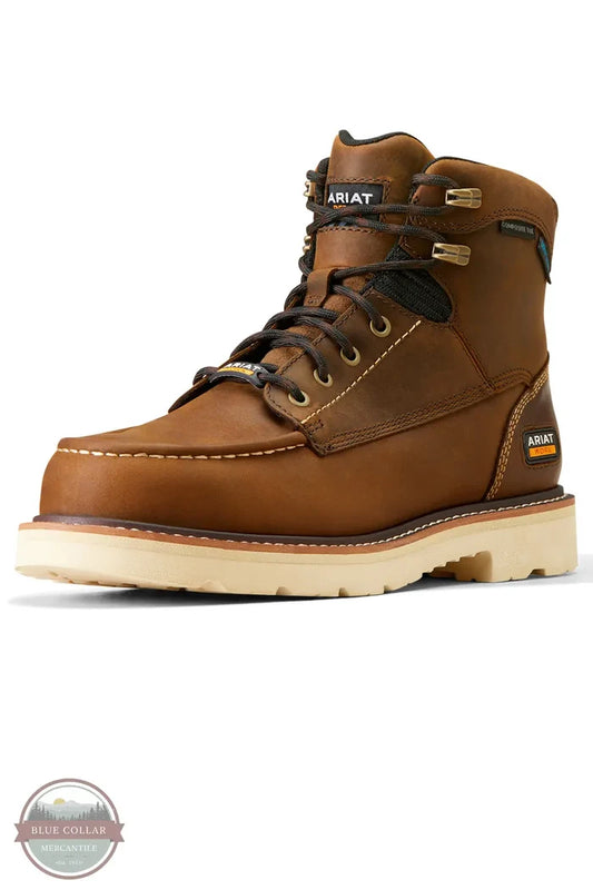 Ariat 10046876 Rebar Lift 6" Waterproof Composite Toe Work Boot 3/4 view