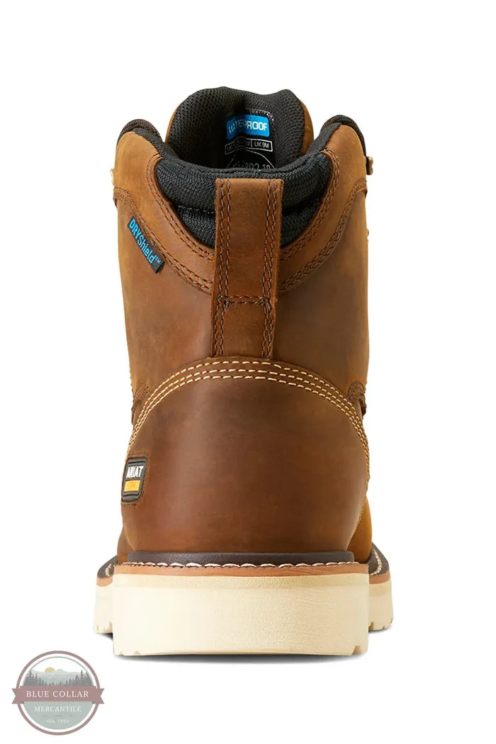Ariat Rebar "Lift" 6" Waterproof Work Boot | 10046877 back heel view