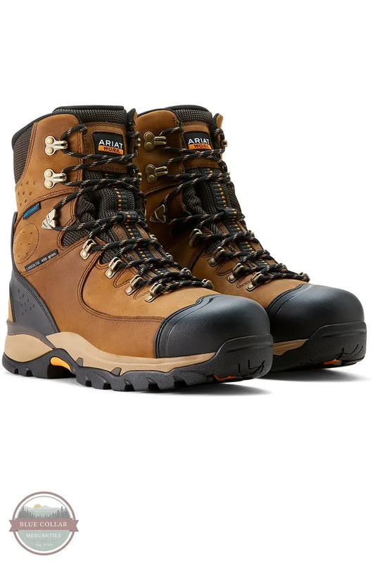 Ariat 10053571 Endeavor 8" Waterproof Insulated Carbon Toe Work Boots view of the pair