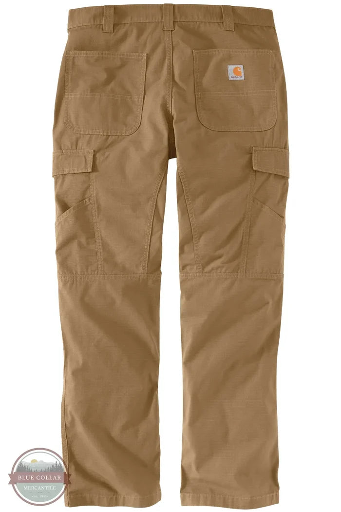 Carhartt 104200 Force® Relaxed Fit Ripstop Cargo Work Pants DKH rear view