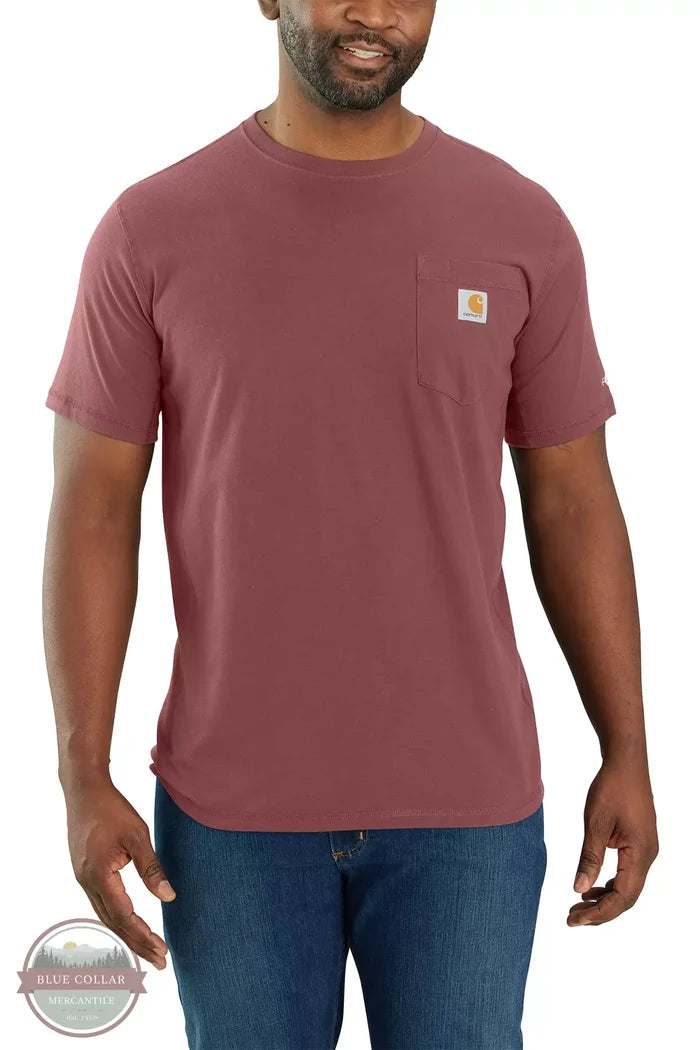 Carhartt 106652 Force Relaxed Fit Midweight Short Sleeve T-Shirt Apple Butter Front View