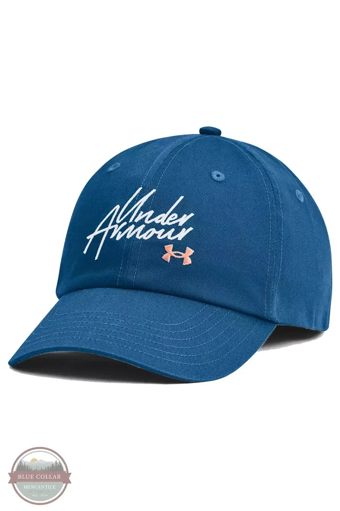 Under Armour 1369790-426 Favorite Cap in Varsity Blue Profile View