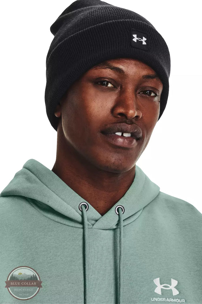 Under Armour 1373155 Halftime Cuff Beanie Black Life View