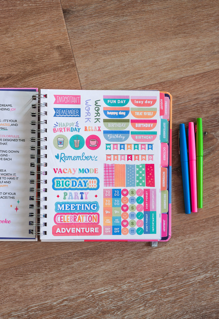 17-Month Planner Bundle - In Full Bloom (SAVE $50+)